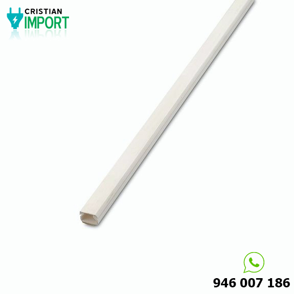 Canaleta Cerrada con adhesivo 15x10mm