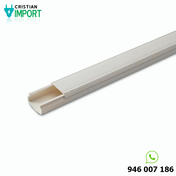 Canaleta Cerrada con adhesivo 20x10mm