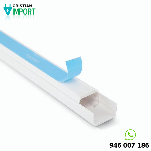 Canaleta con adhesivo 20x12mm