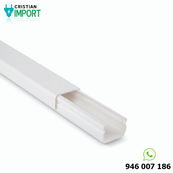 Canaleta sin adhesivo 20x12mm