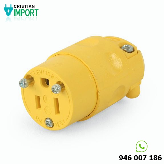 Conector aéreo PVC L/T 15A 125V