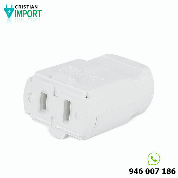 Conector aéreo polarizado 2 patas 15A
