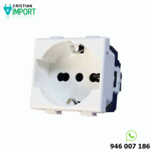 Dado Toma Tipo F (Schuko) con Línea Tierra Bm127 Opalux