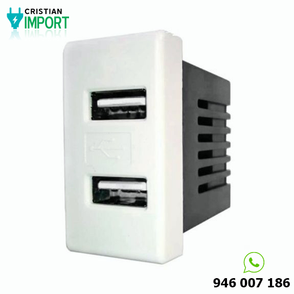 Dado Toma Usb Doble Bm125 Opalux