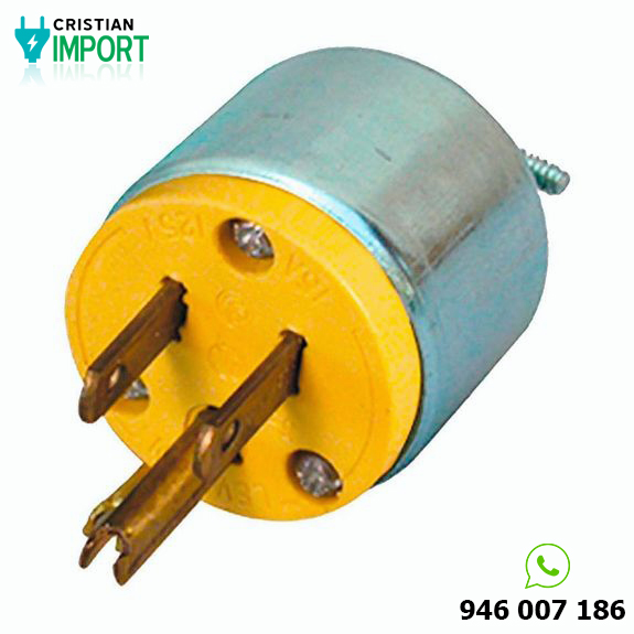 Enchufe 15A 125V L/t blindado
