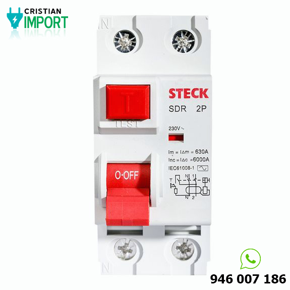 Interruptor Diferencial Steck 2X40A 30MA SDR24030