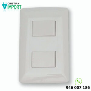 Interruptor Essential Doble Blanco