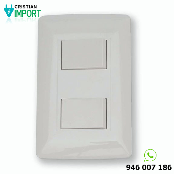 Interruptor Essential Doble Blanco