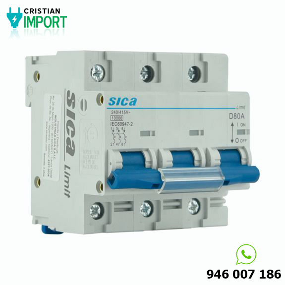 Interruptor T/riel 3x80a