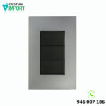 Interruptor Triple Aluminio/Graf