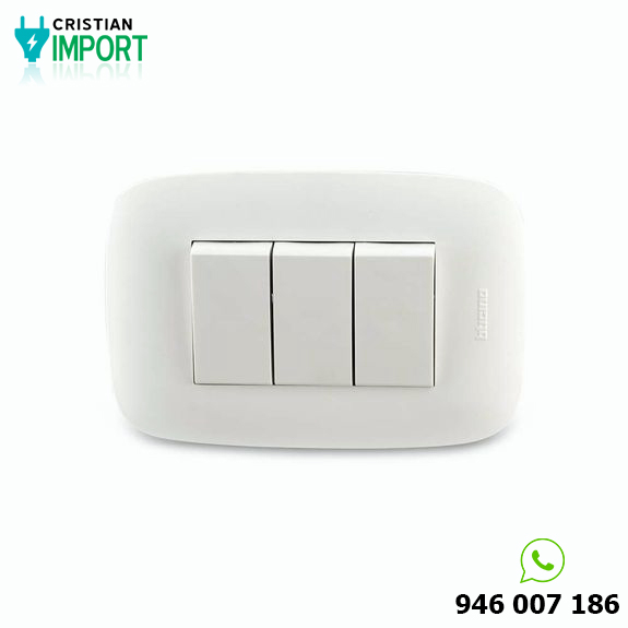 Interruptor Unipolar Triple Sencia