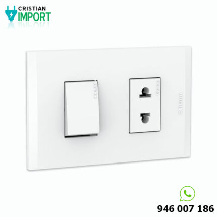 Interruptor + tomacorriente universal