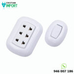 Pack interruptor simple y tomacorriente triple