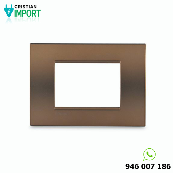 Placa 3M Rectangular Bronce Living Light