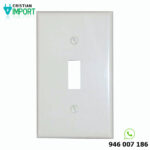 Placa simple p/interruptor de baquelita BL