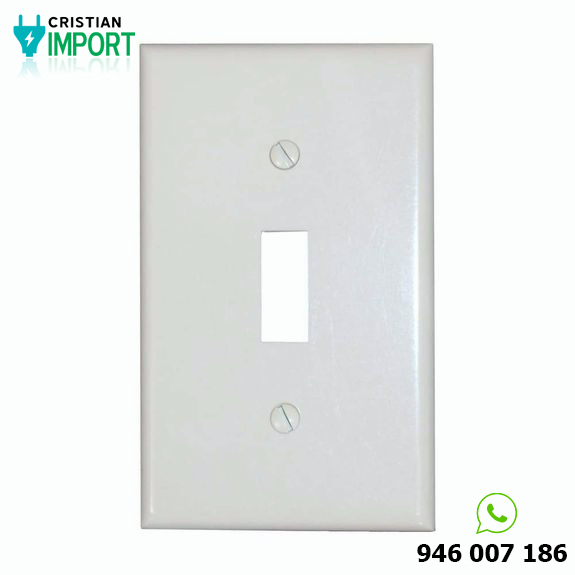 Placa simple p/interruptor de baquelita BL