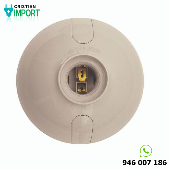 Socket E27 Oval Rosca Marfil