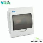 Tablero Empotrable PVC con tapa 8 polos