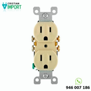 Toma doble empotrar L/t 15A MF