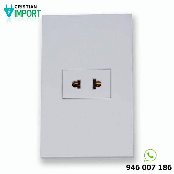 Tomacorriente Core Simple Universal Blanco