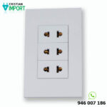 Tomacorriente Core Triple Universal Blanco