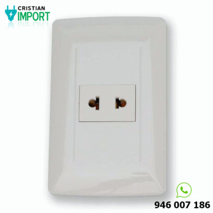 Tomacorriente Essential Simple Universal Blanco