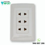 Tomacorriente Essential Triple Universal Blanco