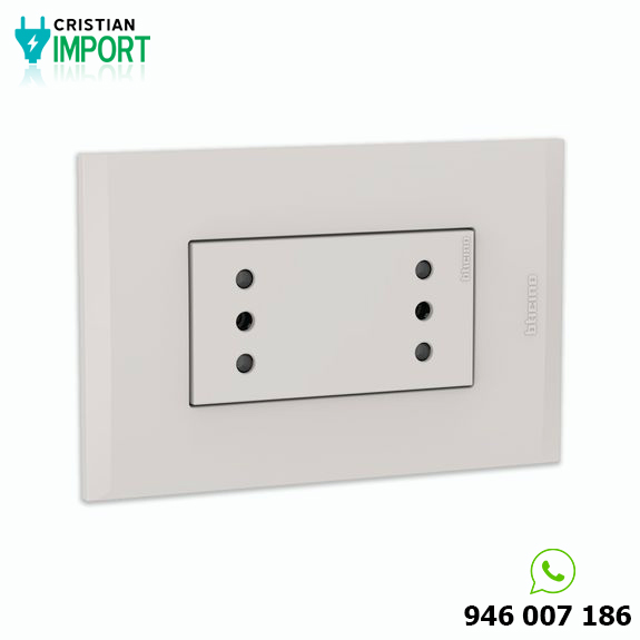 Tomacorriente duplex 3 linea Arena