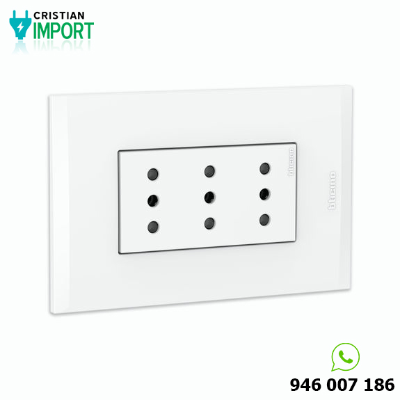Tomacorriente triplex 3 linea