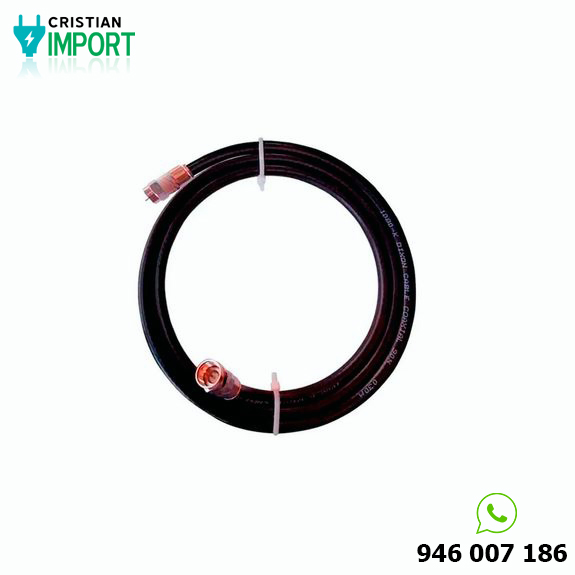 Cable Coaxial RG6 Negro – 1 Metro
