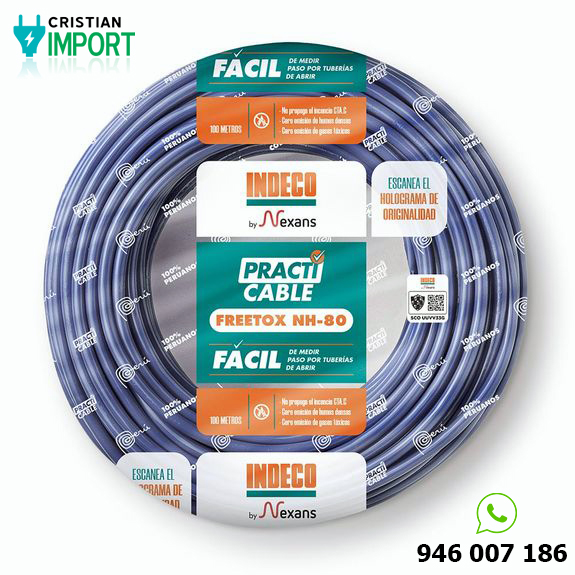 Cable Freetox-pc Nh80 450/750v 2.5mm2 Azul