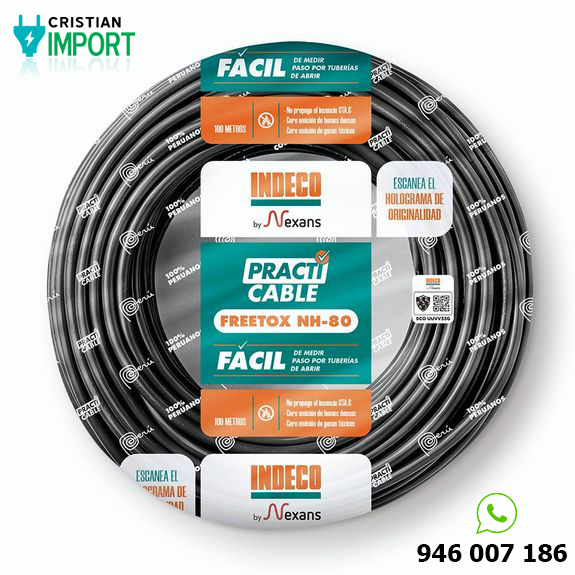 Cable Freetox-pc Nh80 450/750v 2.5mm2 Negro