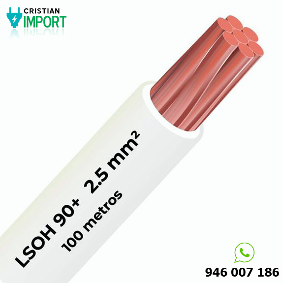 Cable Libre halógeno 90c 2.5mm 2 Celsa (Lsoh) blanco