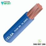 Cable THW-90 450/750 V 14 AWG Celsa Azul 100m