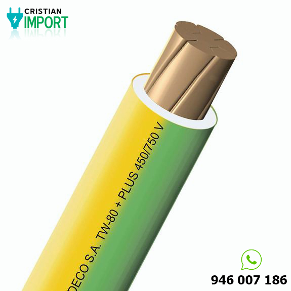 Cable TW-80 +plus 450/750 V 12 Amarillo/Verde
