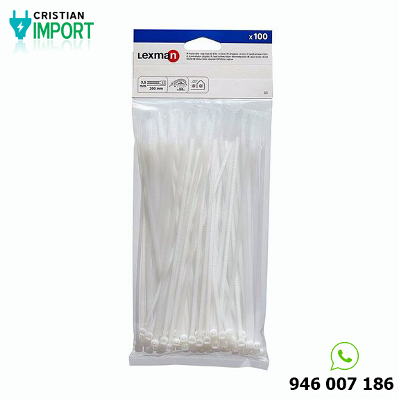 Cintillo 200mm x 3.5mm Packx100 Blanco