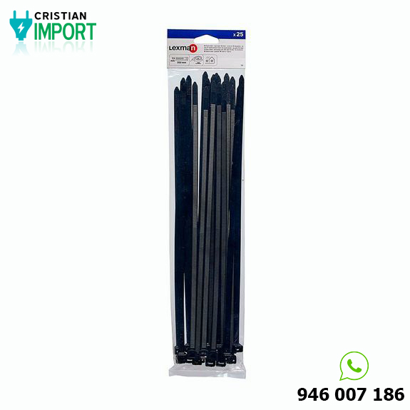 Cintillo 350mm x 7.5mm Packx25 Negro
