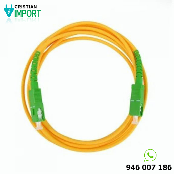 Patch cord de Fibra Optica SC APC SC APC simplex de 3 metros 3mm