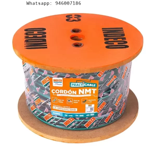 Carrete vulcanizado Nmt-pc 0.3/0.5 Kv 3x12awg Fb – Venta por metro lineal Indeco