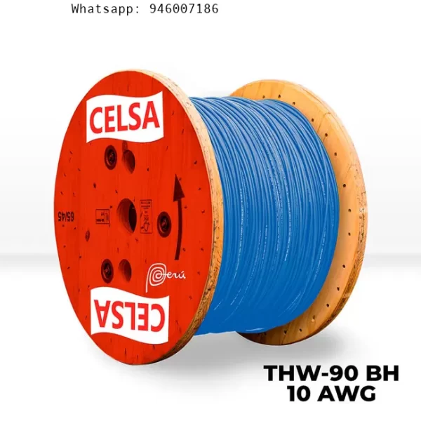 Cable Thw-90 450/750v 10 Awg Celsa Azul – Venta por metro lineal
