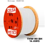 Cable THW-90 450/750 V 14 AWG Celsa azul 50m
