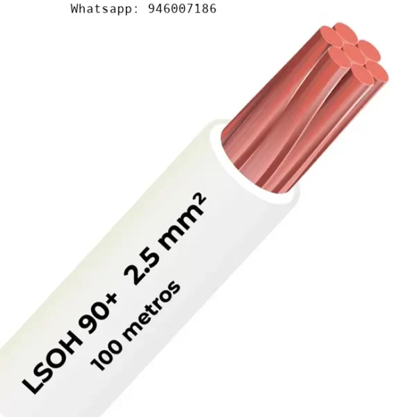 Cable Libre halógeno 90c 2.5mm 2 Celsa (Lsoh) blanco