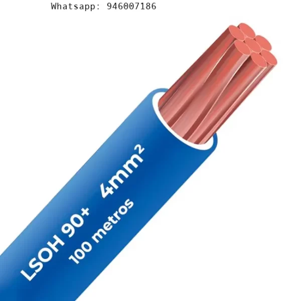 Cable Libre halógeno 90c 4mm 2 Celsa (Lsoh) azul