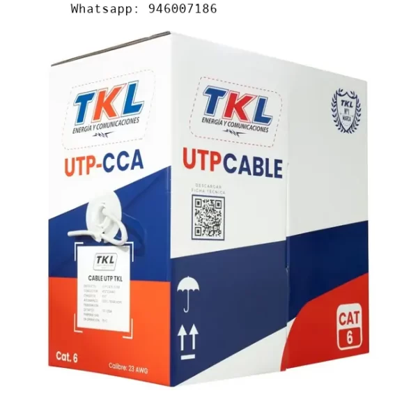 Cable UTP Cat 6 4x23awg Azul TKL – Venta por metro lineal