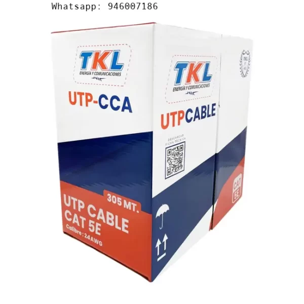 Cable UTP cat 5E 4x24AWG azul – Venta por metro lineal Tkl