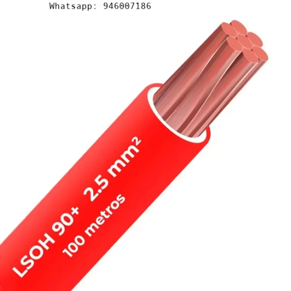Cable libre halógeno 90c 2.5mm 2 Celsa (Lsoh) rojo