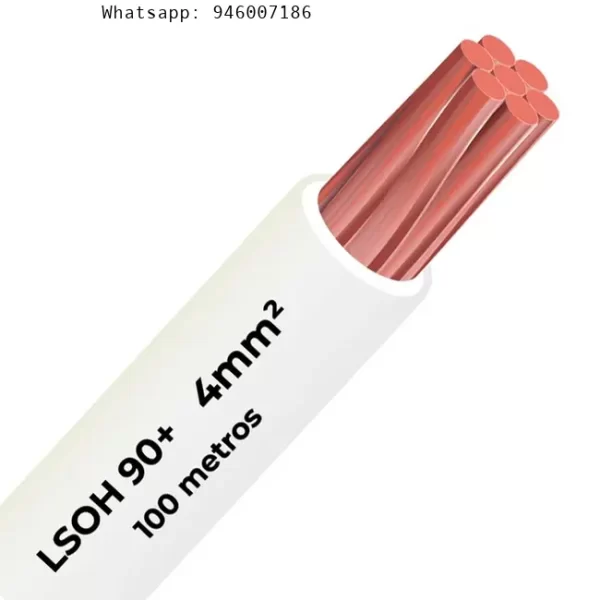 Cable libre halógeno 90c 4mm 2 Celsa (Lsoh) blanco