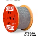 Cable vulcanizado TTRF-70 2x16 AWG gris Celsa