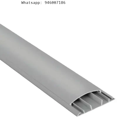 Canaleta Piso 75x18mm 2M con Adhesivo Gris Mutlusan