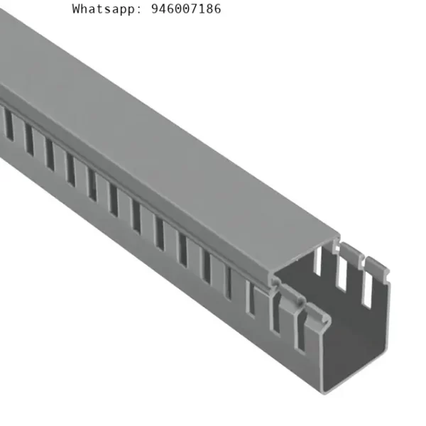 Canaleta Ranurada 25x25mm 2M Gris Mutlusan